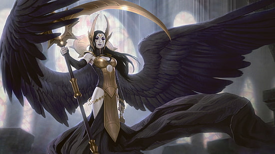 magic the gathering deathpact angel, Magic: The Gathering, angel, HD wallpaper HD wallpaper