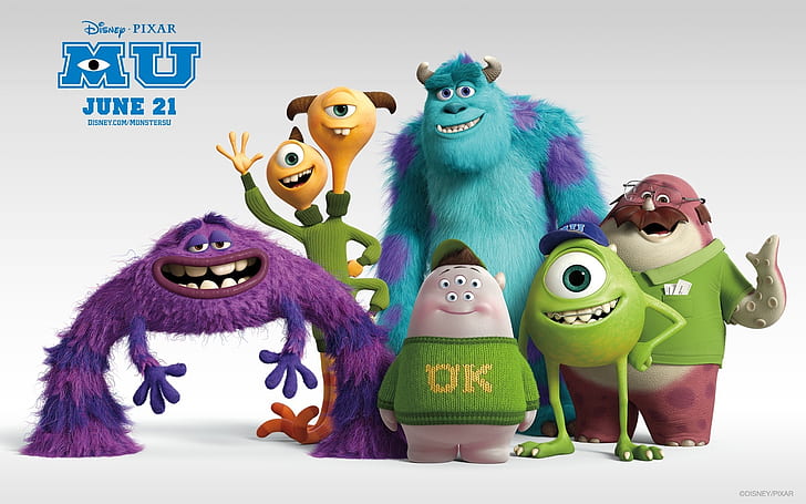 Monsters University, disney pixar monsters university, Fondo de pantalla HD