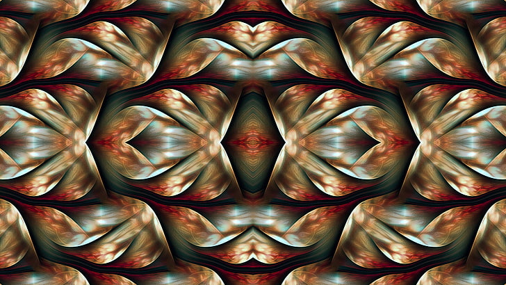 abstract, fractal, pattern, symmetry, HD wallpaper