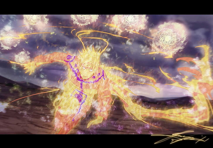 Naruto digitale Tapete, Anime, Naruto Shippuuden, Uzumaki Naruto, Rasengan, HD-Hintergrundbild