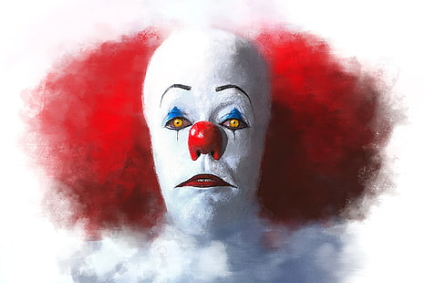 Movie, It (1990), Artistic, It (Movie), Painting, Pennywise (It), HD wallpaper HD wallpaper