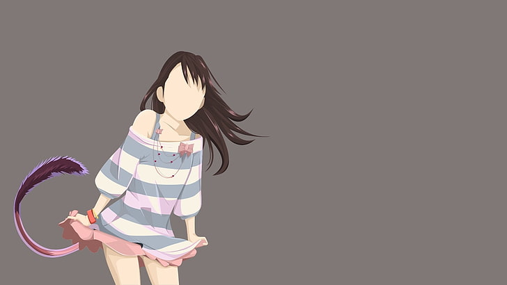 노라 가미, 이키 히요리, 애니메이션 소녀, HD 배경 화면