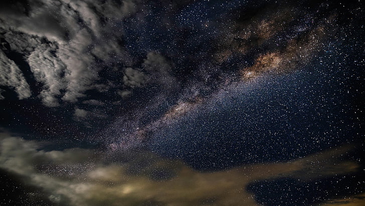 небе, атмосфера, галактика, млечен път, нощ, лунна светлина, вселена, тъмнина, звездна нощ, астрономия, звездна, звезди, изследване, звездно небе, съзвездие, живописно, HD тапет