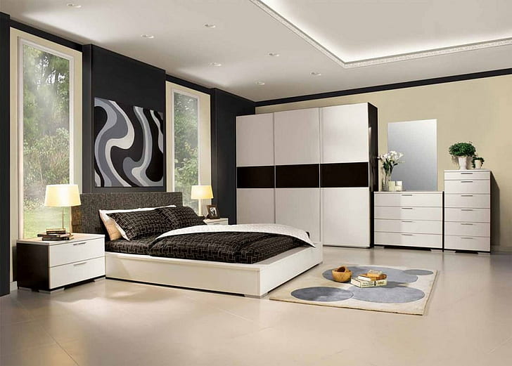 disea, dormitorio, interior, HD wallpaper