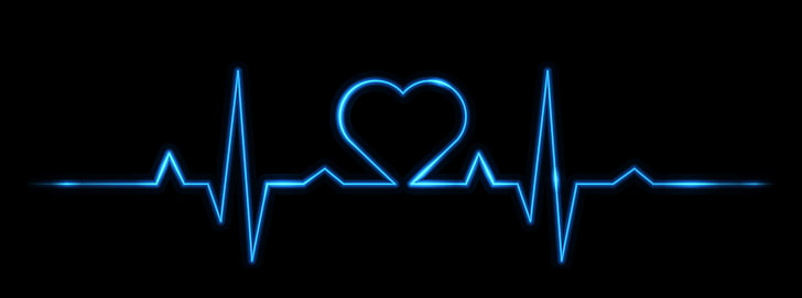 In Love ภาพประกอบเส้น heartbeat ความรักหัวใจมีชีวิตการเต้นของหัวใจ, วอลล์เปเปอร์ HD