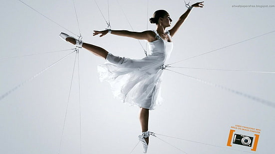 grafika, balet, taniec, reklama, Tapety HD HD wallpaper