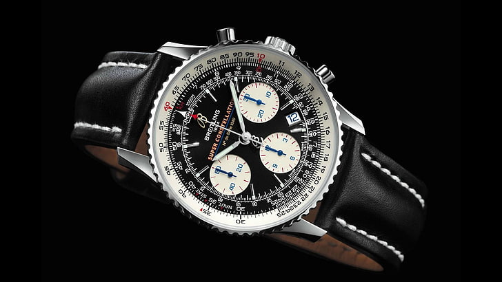 Breitling, horloge, détail, bijoux, luxe, temps, montre, Fond d'écran HD