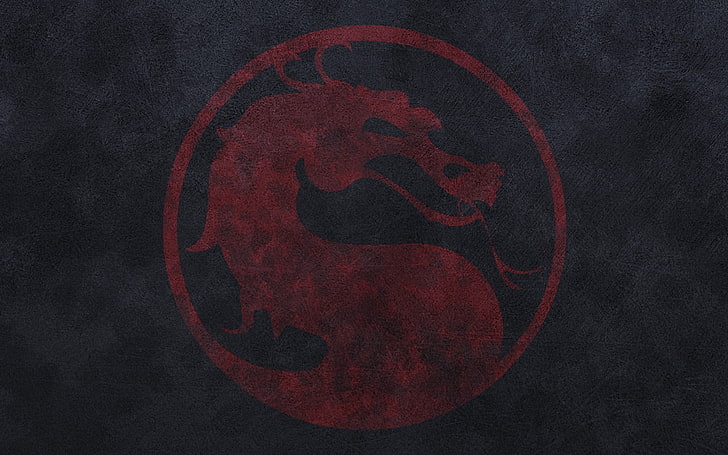 logo smoka, Mortal Kombat, gry wideo, logo, Tapety HD