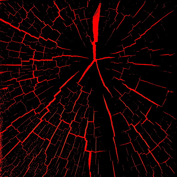 黒と赤の木の亀裂図 亀裂 赤 黒 Hdデスクトップの壁紙 Wallpaperbetter