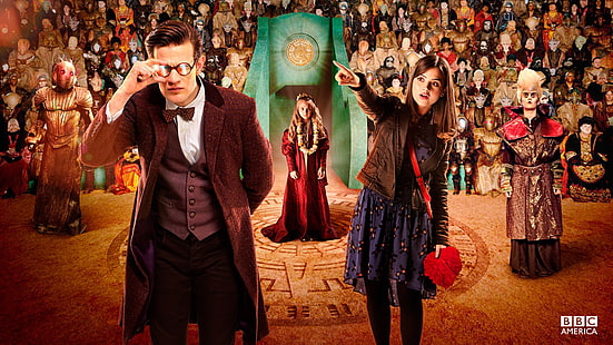 Doctor Who, Matt Smith, Jenna Coleman, BBC, series de televisión, TV, Fondo de pantalla HD HD wallpaper