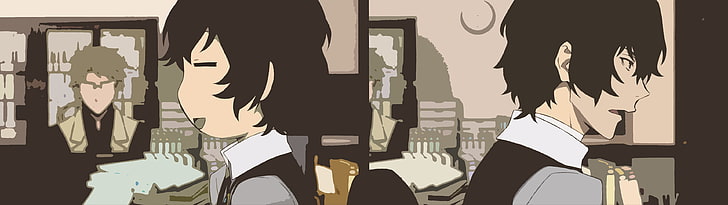 Animeillustration, Anime, Bungou-streunende Hunde, bunt, HD-Hintergrundbild