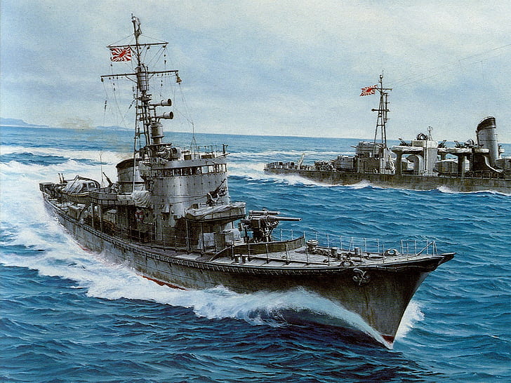 kapal perang, karya seni, militer, kendaraan, kapal, Wallpaper HD