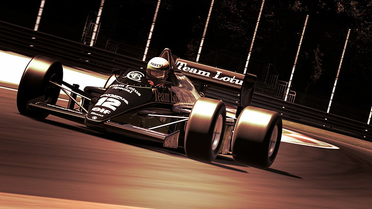 Lotus, Ayrton Senna, Gran Turismo 6, Formula 1, race cars, HD wallpaper
