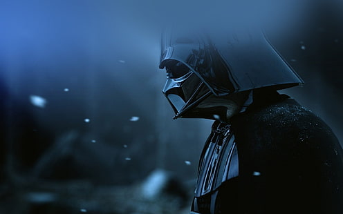 Starwars, Darth, Vader, Kunst, Film, blau, HD-Hintergrundbild HD wallpaper