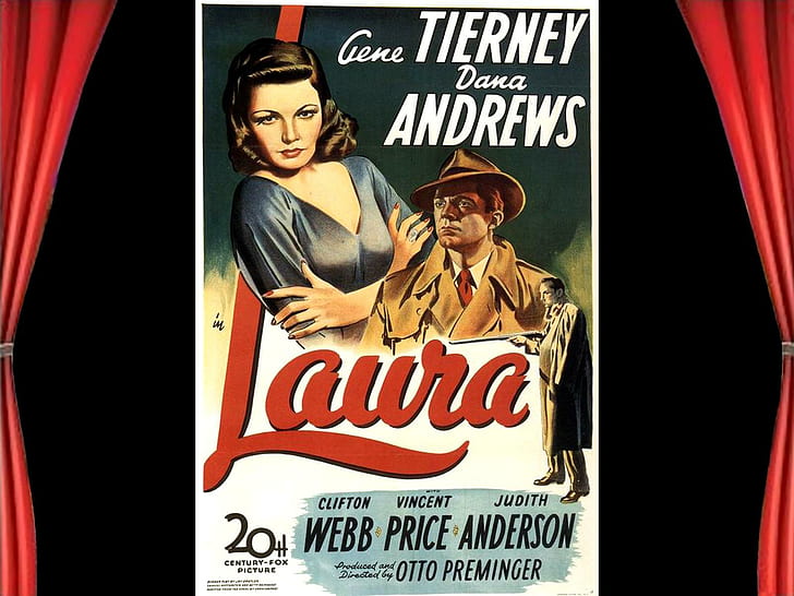 Laura01, Plakate, Filmklassiker, Krimidrama, Laura, HD-Hintergrundbild