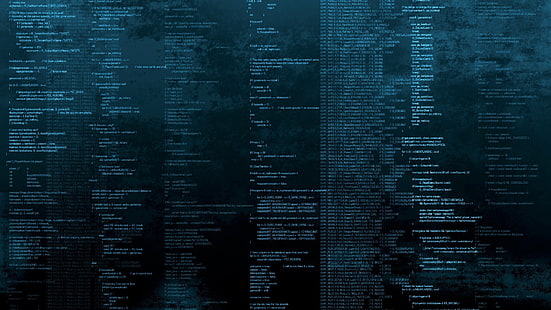 code, Doom (jeu), jeux vidéo, programmation, langage de programmation, connaissances, ordinateur, logique, bleu, cyan, Fond d'écran HD HD wallpaper