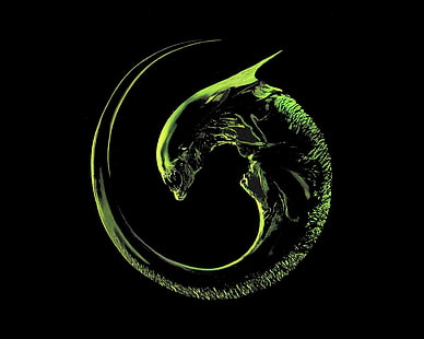 Alien-Logo, Alien (Film), Aliens, Xenomorph, Alien 3, Filme, HD-Hintergrundbild HD wallpaper