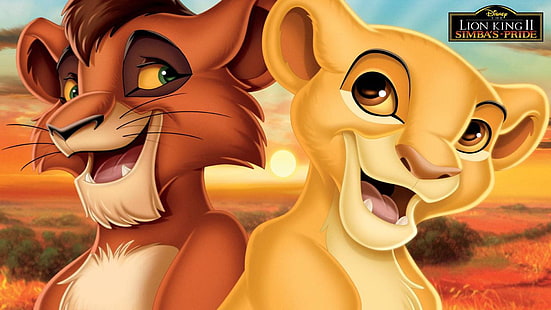 Le Roi Lion 2 Simba’s Pride Kiara et Kovu Disney Wallpaper Hd 1920 × 1080, Fond d'écran HD HD wallpaper