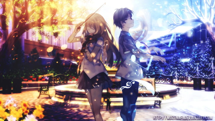 your lie in april, HD wallpaper