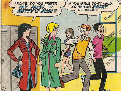 Serier, Archies skämtbok, Archie Andrews, Betty Cooper, Jughead Jones, Veronica Lodge, HD tapet HD wallpaper