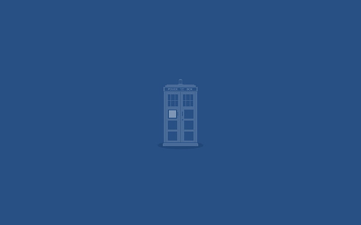 TARDIS, Doctor Who, blue background, police boxes, HD wallpaper |  Wallpaperbetter