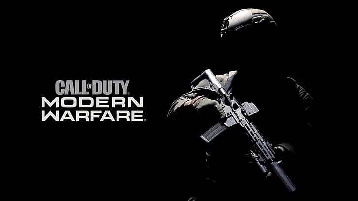 Call of Duty Modern Warfare, Call of Duty, videogame, arma, soldado, HD papel de parede