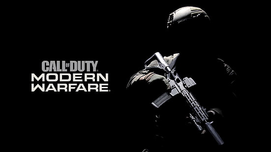 Call of Duty Modern Warfare, Call of Duty, видео игри, оръжие, войник, HD тапет HD wallpaper