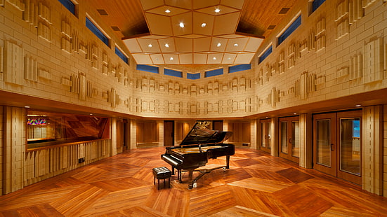 Piano Studio HD, แกรนด์เปียโนสีดำ, เพลง, เปียโน, สตูดิโอ, วอลล์เปเปอร์ HD HD wallpaper