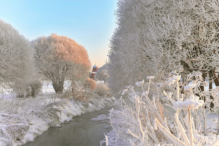 상트 페테르부르크, 겨울, 눈, HD 배경 화면