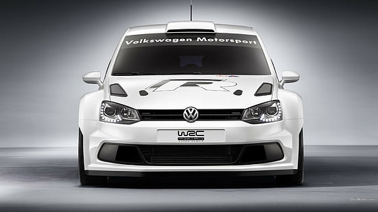 автомобиль, Volkswagen, VW Polo WRC, раллийные автомобили, HD обои HD wallpaper