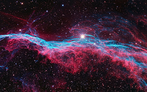 ruang, seni ruang, bintang, planet, nebula, galaksi, Nebula Jilbab, Wallpaper HD HD wallpaper