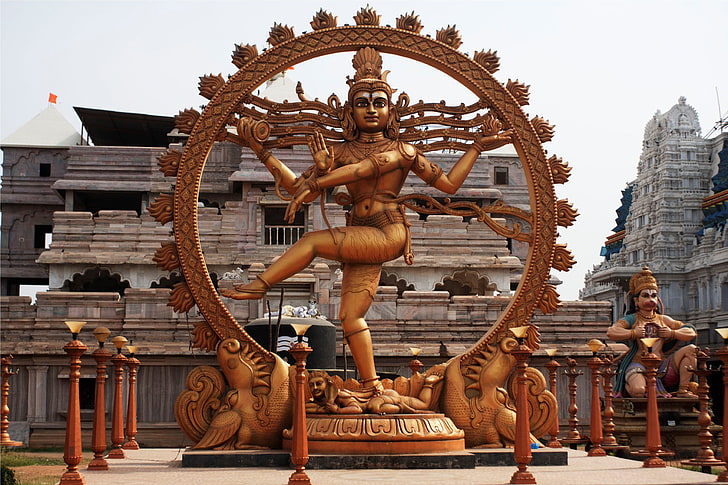 シヴァ神のコスミックダンス、シヴァナタラージャ像、神、シヴァ神、シヴァ、ダンス、主、 HDデスクトップの壁紙