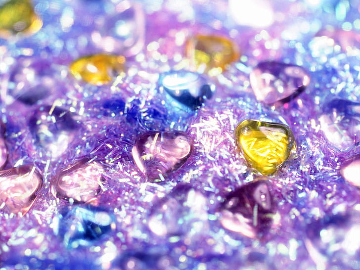 Photography, Glitter, Heart, Colorful, Depth Of Field, photography, glitter, heart, colorful, depth of field, HD wallpaper
