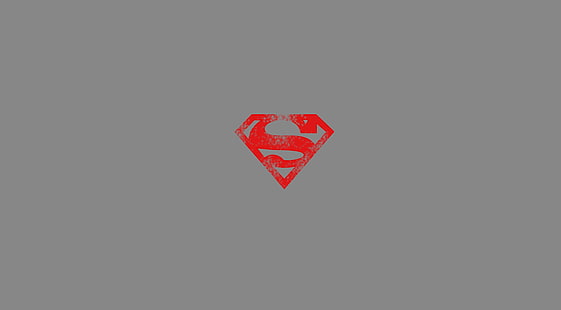 スーパーマンのロゴ、スーパーマン、ロゴ、シンプル、 HDデスクトップの壁紙 HD wallpaper