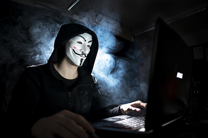 Guy Fawkes mask, people, mask, Anonymous, HD wallpaper