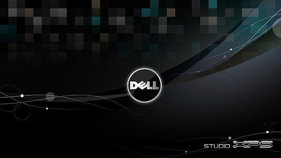 czarna cyfrowa tapeta Dell Studio XPS, Dell, komputer, sprzęt, Tapety HD HD wallpaper