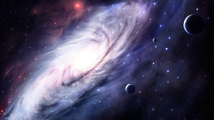 อวกาศกาแล็กซี่ดาวเคราะห์ศิลปะอวกาศ, วอลล์เปเปอร์ HD