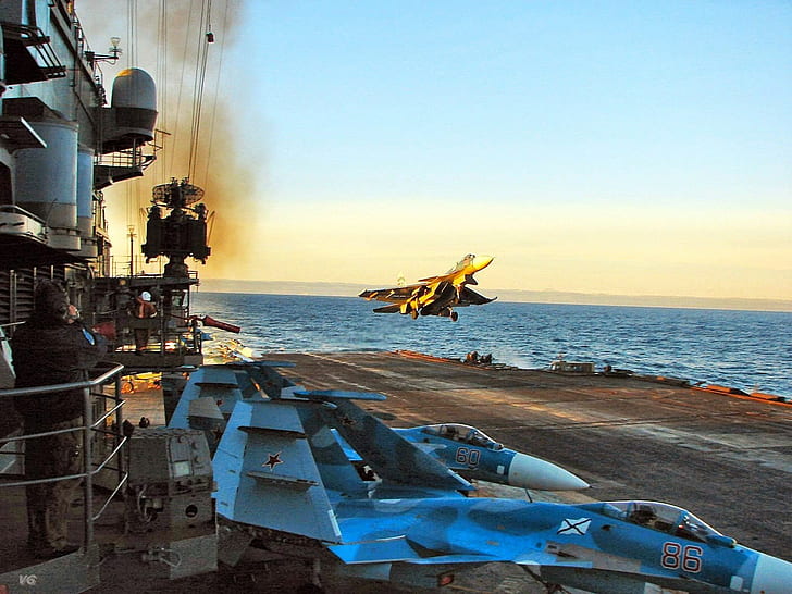 ryska hangarfartyg admiral kuznetsov, HD tapet