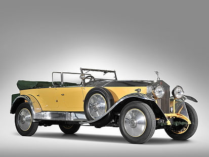 1929, barker, convertible, luxury, phantom, retro, rolls, royce, tourer, HD wallpaper HD wallpaper