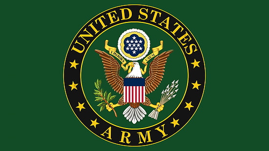 United States Army logo, U.S. Army, logo, eagle, HD wallpaper HD wallpaper