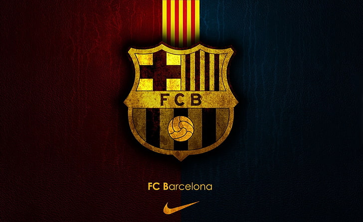 BarcelonaFC, FCB-logotyp, Sport, Fotboll, Logotyp, barcelona, ​​fc barcelona, HD tapet