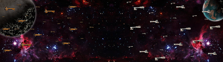 ilustrasi galaksi, Lebih Cepat Dari Cahaya, FTL, video game, Wallpaper HD