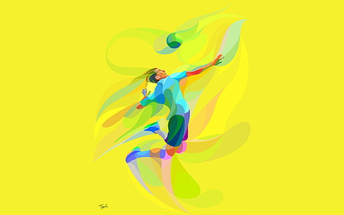 Volleyboll-Rio 2016 OS HD Wallpaper, volleybollspelare digital tapet, HD tapet HD wallpaper