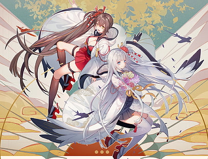 Anime, Azur Lane, Shoukaku (Azur Lane), Zuikaku (Azur Lane), Wallpaper HD HD wallpaper