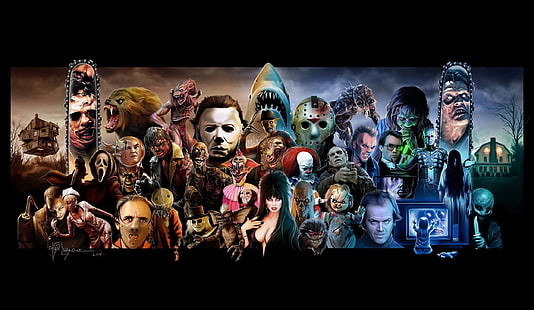 horror, artwork, movies, HD wallpaper HD wallpaper