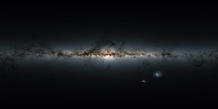 galaksi, ruang, ESA, Gaia, Bima Sakti, Wallpaper HD