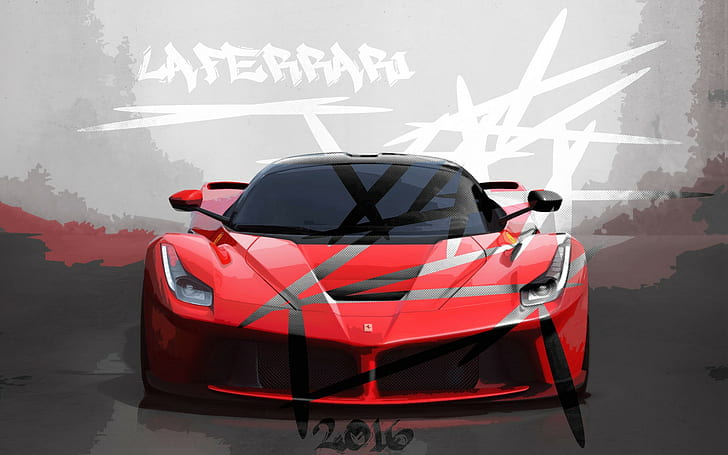coche, Ferrari, LaFerrari FXXK, Fondo de pantalla HD