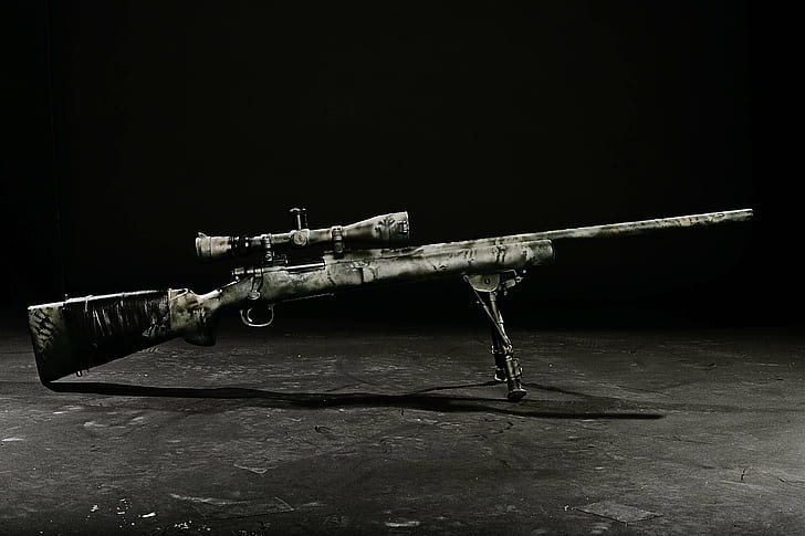 gun sniper rifle rifles scopes, HD wallpaper