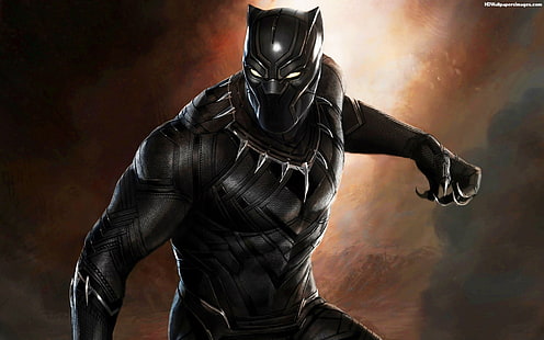 Marvel Black Panther 디지털 벽지, Marvel Cinematic Universe, Black Panther, 컨셉 아트, HD 배경 화면 HD wallpaper