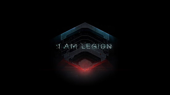 I Am Legion Black HD, hitam, musik, i, am, legion, Wallpaper HD HD wallpaper